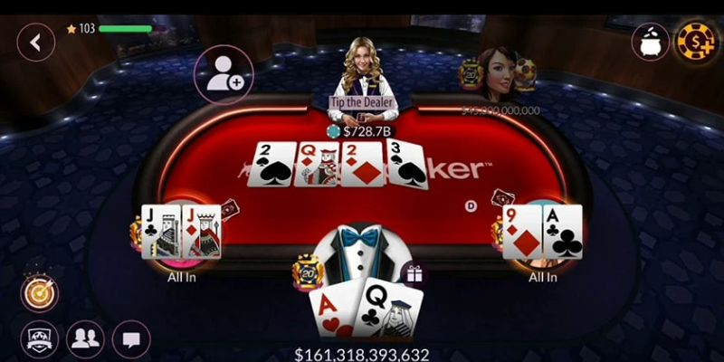 Game bài poker 33win thu hút người chơi